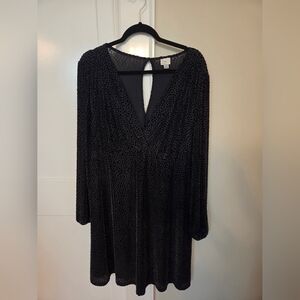 A New Day Textured Long Sleeve Dress